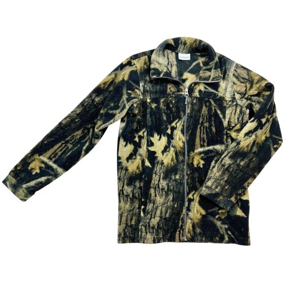 Columbia Camo Fleece Kids Jacket Size L - Picture 1 of 11